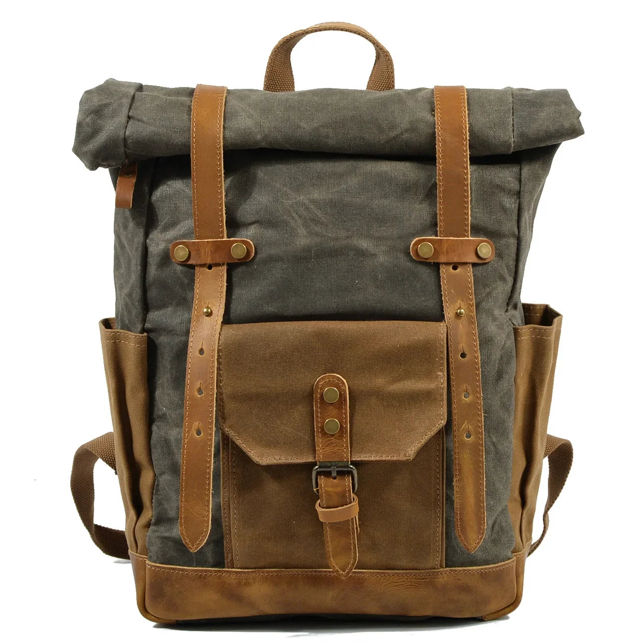 Canvas Oil Wax Backpacks for Men - Premium Backpack from Craftklart.store - Just $36.41! Shop now at Craftklart.store