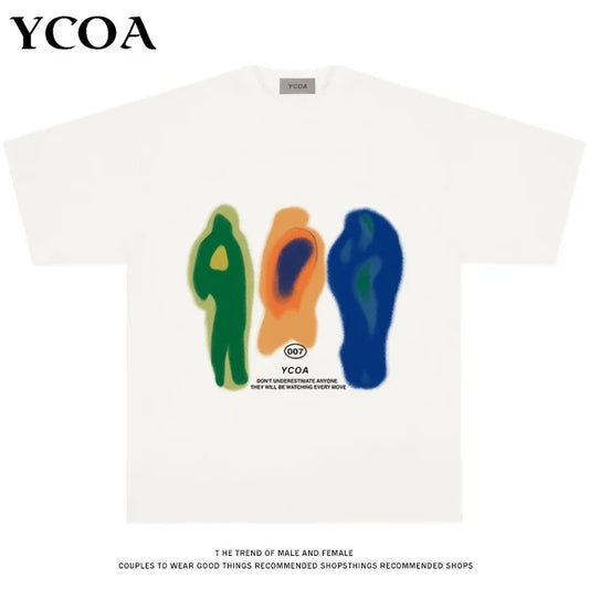Men's Urban Hip Hop Oversized Graphic Tee