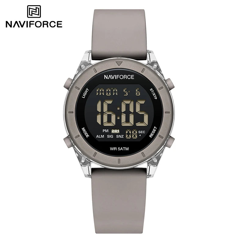 Women's digital sport watch with silicone strap, modern design, and easy-to-read display from Urban Fashion & Streetwear.