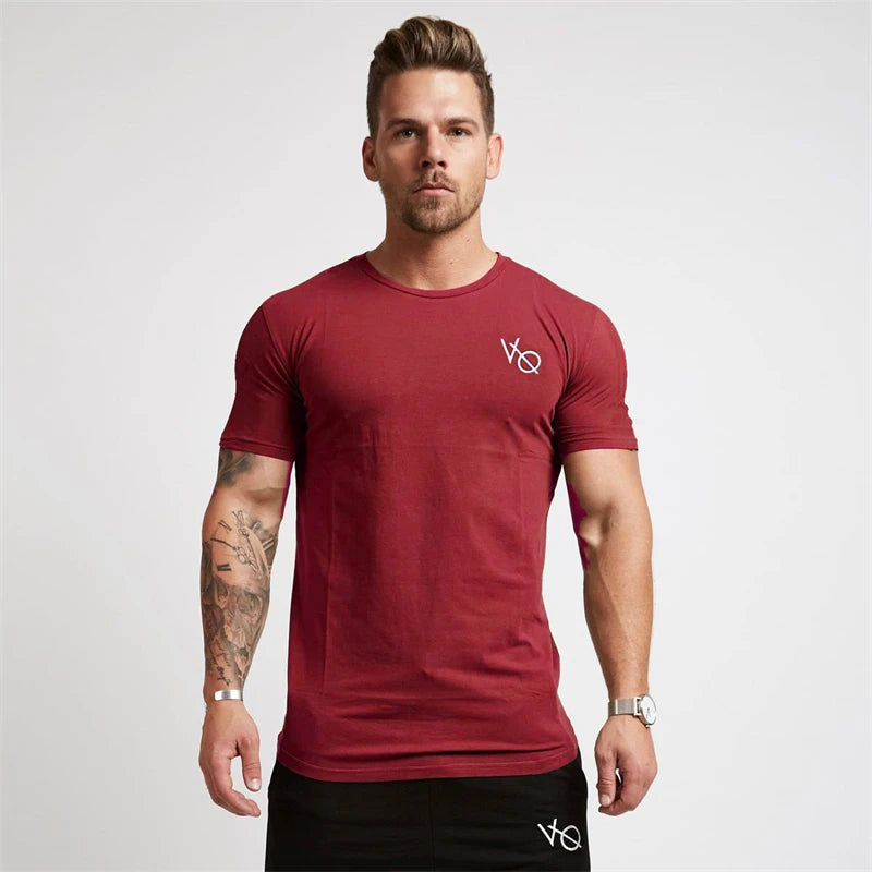 Cotton Slim Fitting Men's Sportswear T-shirt - Premium Activewear from Craftklart Dropship - Just $10.13! Shop now at Craftklart.store