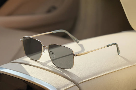 CAPONI Alloy Sunglasses For Men Polarized Photochromic Outdoor Driving Eyewear UV400 Anti-Glare Classic Men's Sun Glasses BS8086 - Craftklart.store