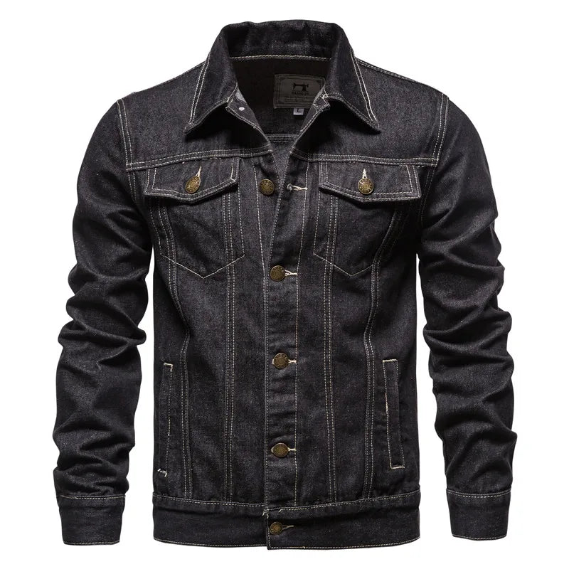 Craftklart baseball collar casual lightweight streetwear jacket, showing front view with collar and zipped closure.