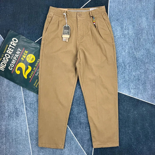 Cotton Urban Streetwear Japanese-style Tapered Pants - Craftklart.store