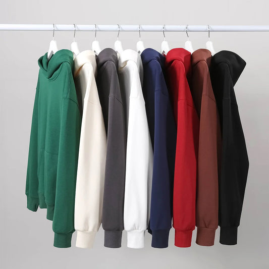 16.9oz 480gsm Heavy Weight Cotton Plus Velvet Hooded Sweater