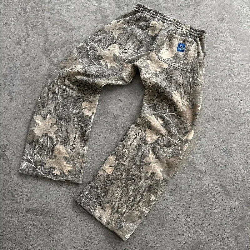 Men's Y2K Camouflage Pattern Print Streetwear  SweatPants - Craftklart.store