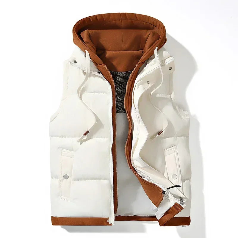 Urban Bodywarmer with cotton Hoodie