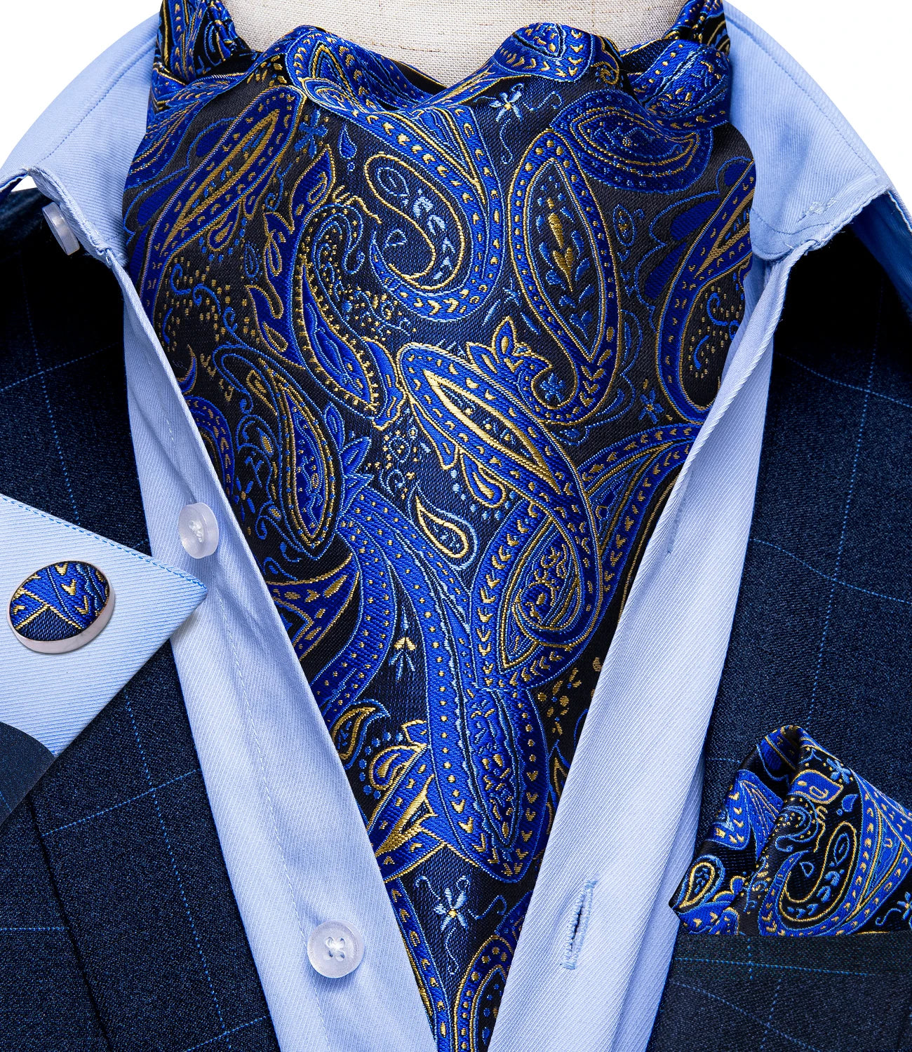Men's Urban Accessories Premium Silk Ascot Tie | Minimalist Streetwear | Craftklart
