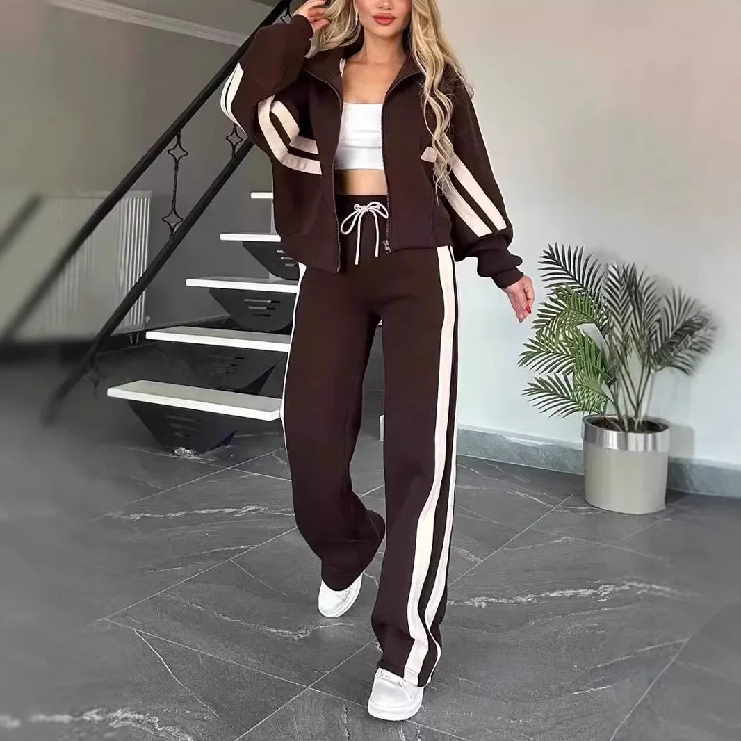 Urban Casual Y2k Tops Tracksuit Set
