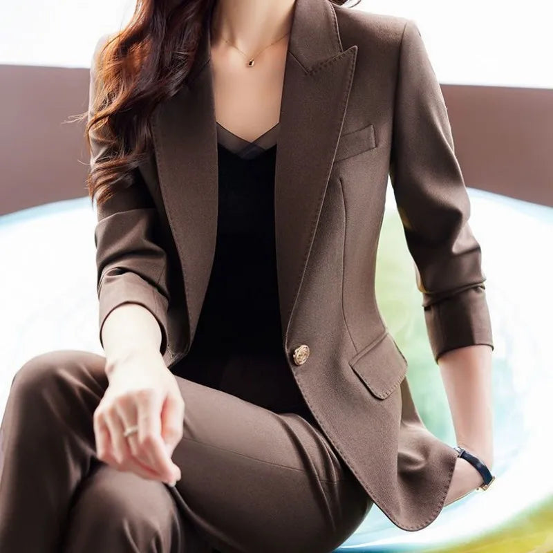 Women's Korean Professional Suit Matching Set - Premium Sets from Craftklart.store - Just $14.39! Shop now at Craftklart.store