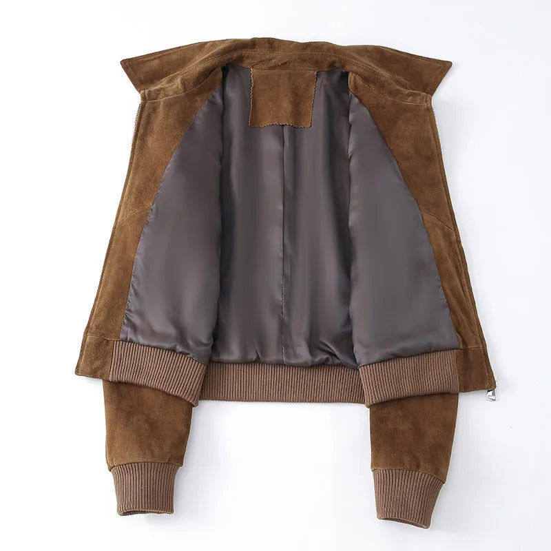 Women's Real Sheepskin Leather Jacket - Premium Jacket from Craftklart Dropship - Just $219! Shop now at Craftklart.store