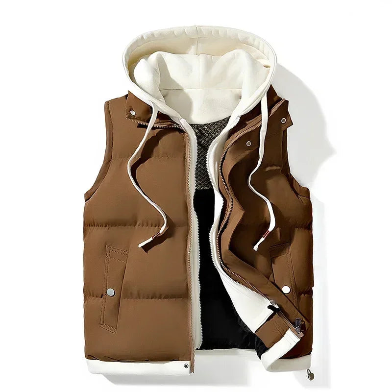 Urban Bodywarmer with cotton Hoodie