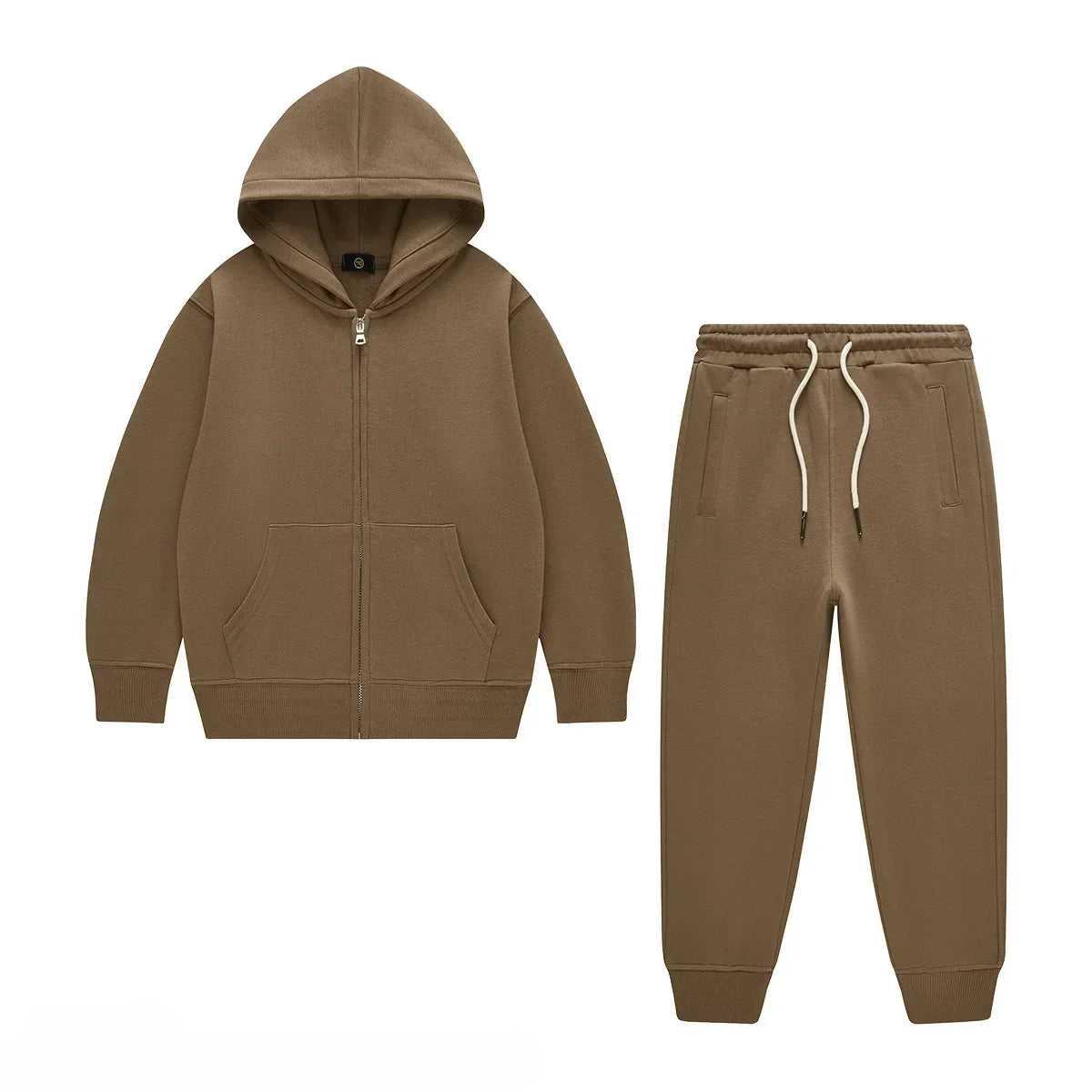 Kids Tracksuit 340G Terry Cotton Zipper Hoodies & Sweatpants - Premium Kids clothes from Craftklart Dropship - Just $42.44! Shop now at Craftklart.store