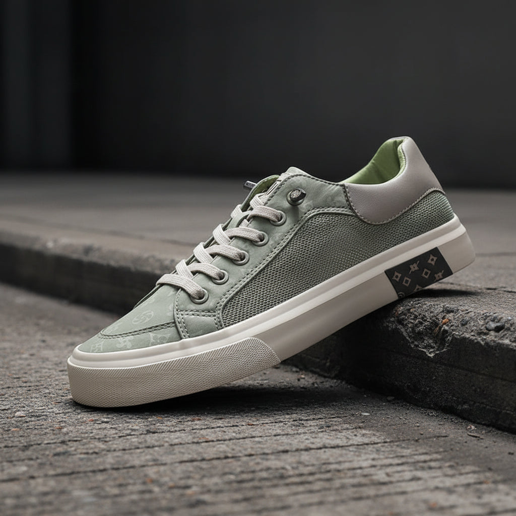 Canvas low sneaker by Craftklart Dropship featuring breathable fabric, casual street style, and classic lace-up design.