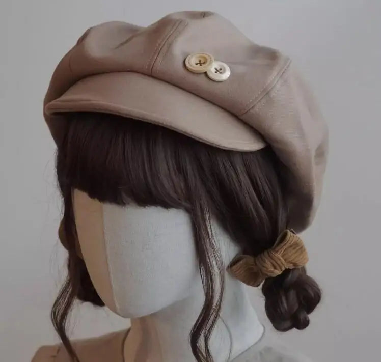 Harajuku Japanese Style Cute Beret Hat for Girls - Premium Hat & Scarf from Craftklart Dropship - Just $12.44! Shop now at Craftklart.store