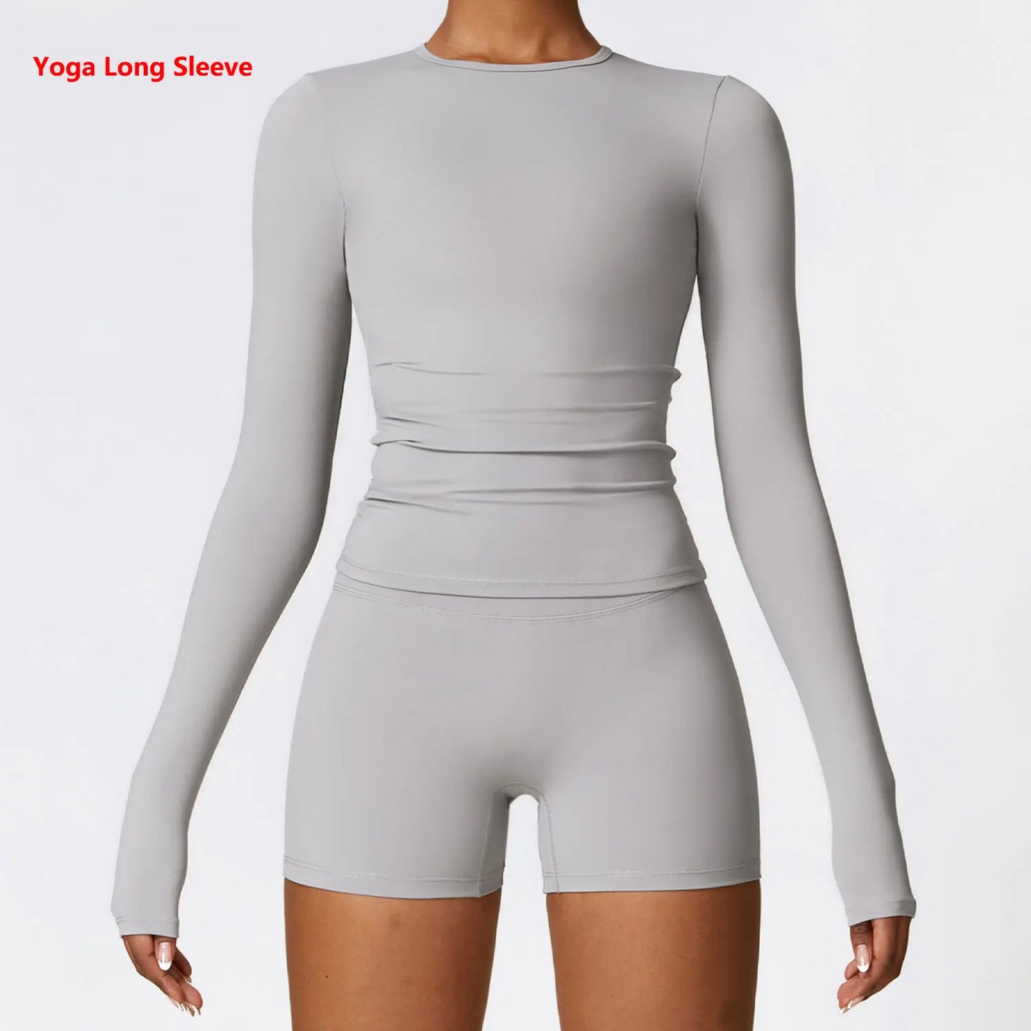 Women Yoga Long Sleeve Gym Top