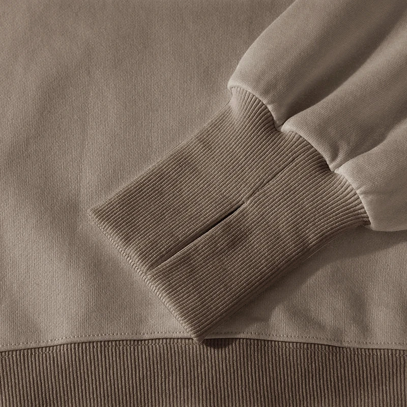 Oversized Cotton Sweatshirt — Open Side Patchwork | Craftklart