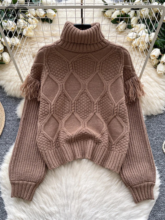Casual Women's Turtleneck Sweater