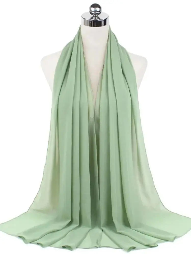 New Fashion Women Solid Chiffon Headscarf