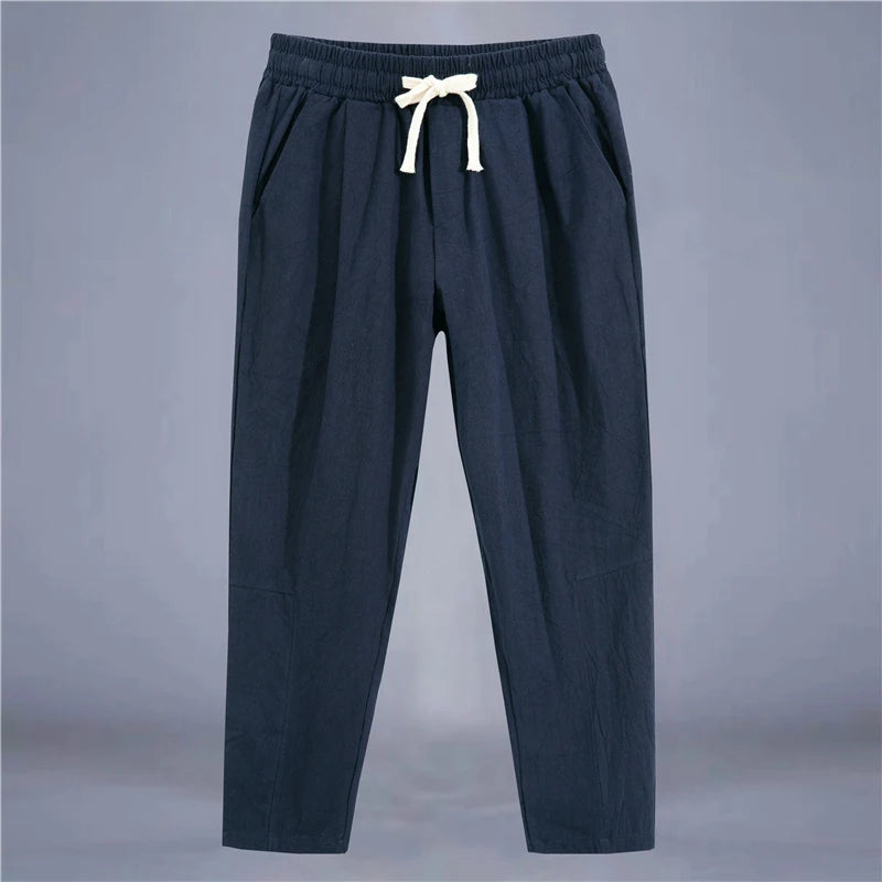 Craftklart Men's loose fit streetwear trousers with drawstring waistband and relaxed fit, ideal for casual everyday wear.