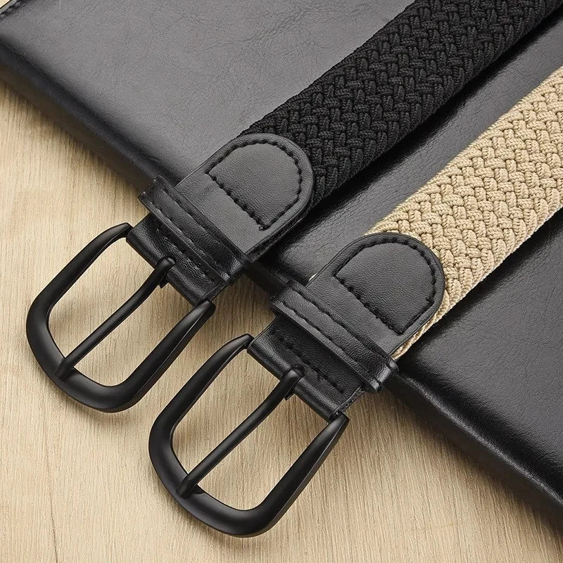Men's Urban Casual Woven Elastic Belt