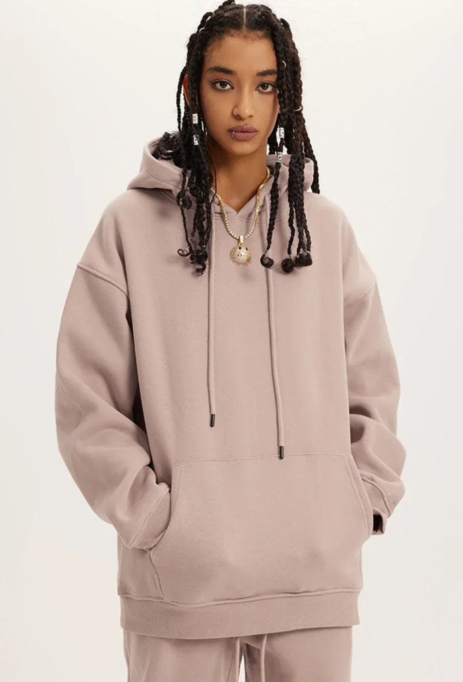 Sumuyoo Fashion Hoodies Set Women Sweatshirt Oversized Hoodies Female Warm Sporty Jacket  Solid Color Plush Couple Pullovers - Premium  from Craftklart.store - Just $34.69! Shop now at Craftklart.store