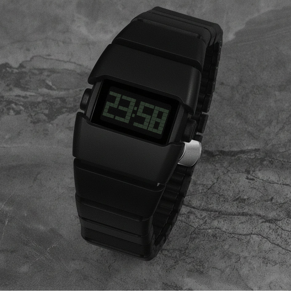 LED digital sport watch with resin strap by Craftklart Dropship, showing the watch face and sporty design.