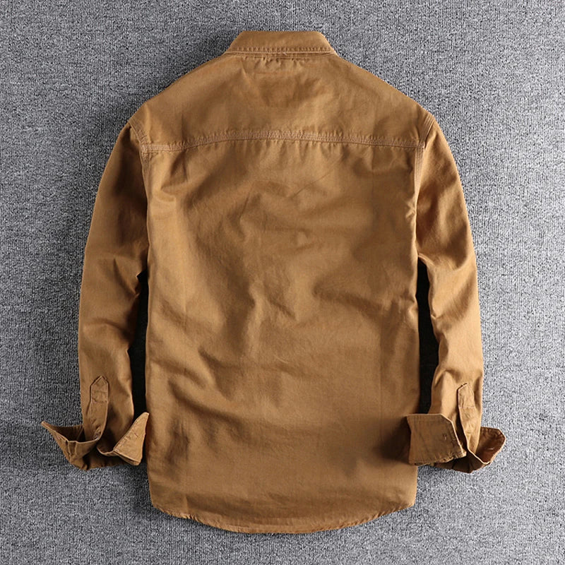 Twill Washed Cotton Classic Cargo Shirt