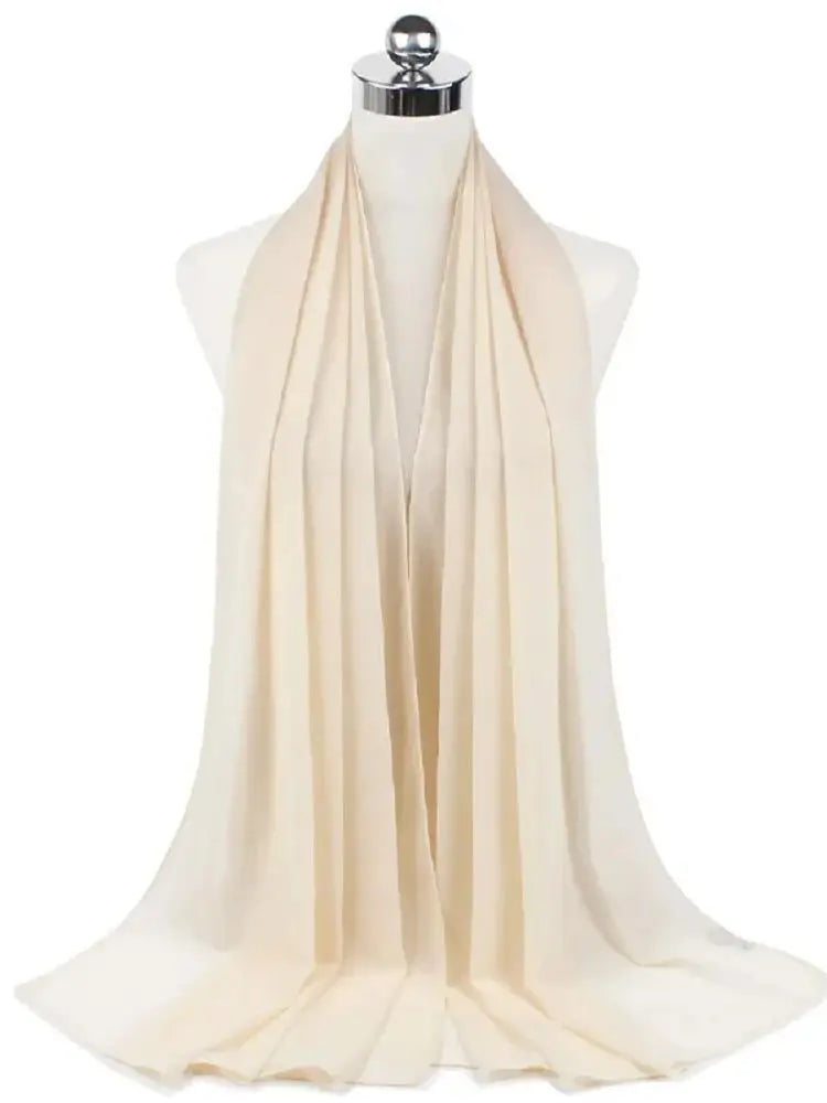 New Fashion Women Solid Chiffon Headscarf