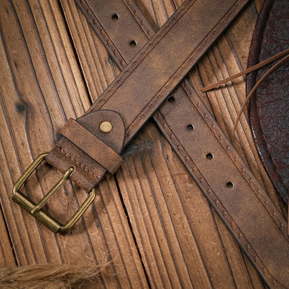 Urban Daywear Unisex Metal Buckle PU Leather Belt