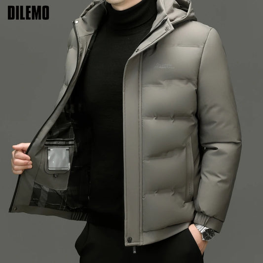 Men Thick Urban Casual Hooded Parka Jacket - Craftklart.store