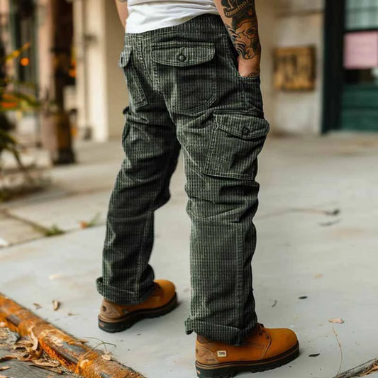 Stylish Straight Streetwear Cargo Pants Men