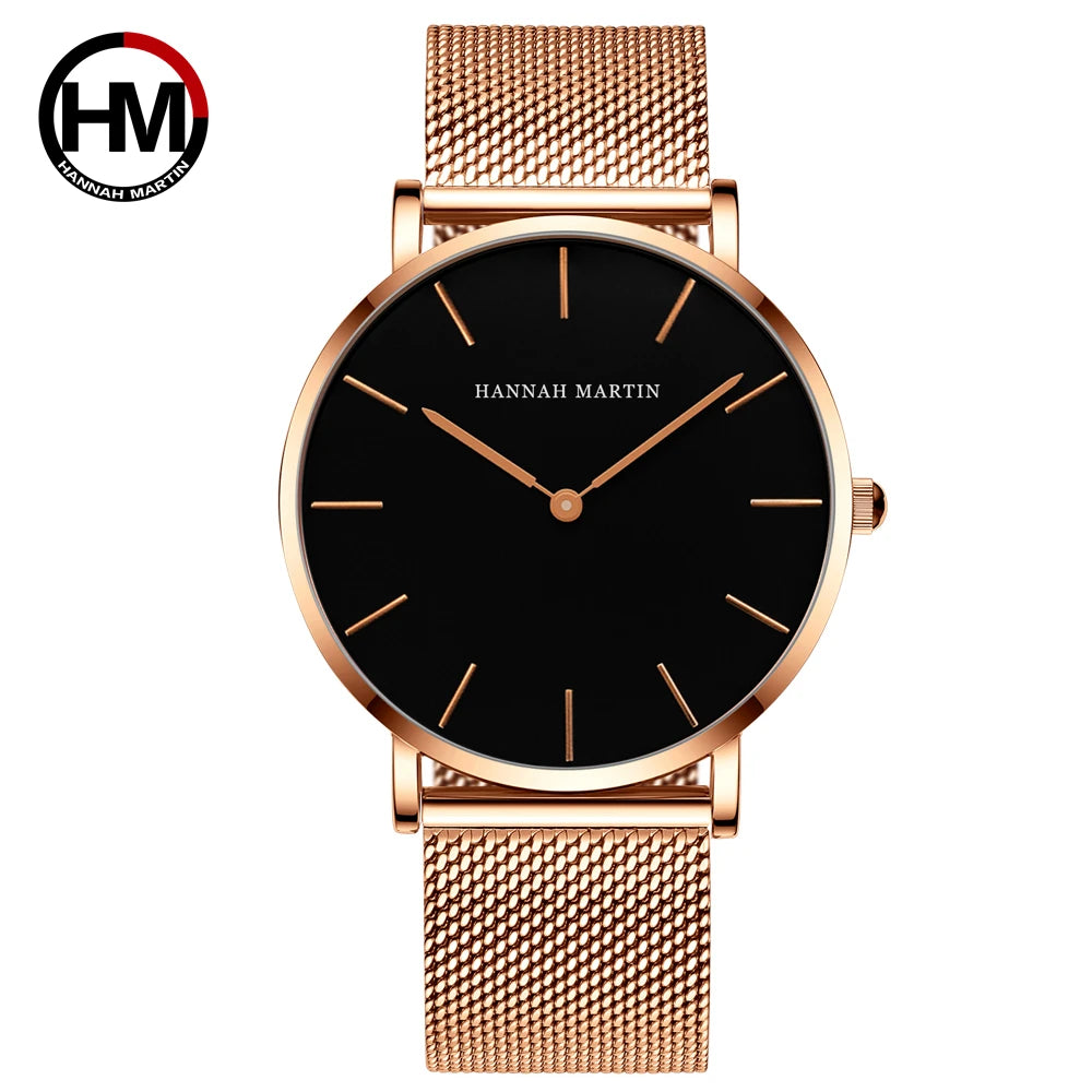 Minimal Quartz Watch by Craftklart with stainless steel case and sleek design, featuring a clean watch face and minimalist style.