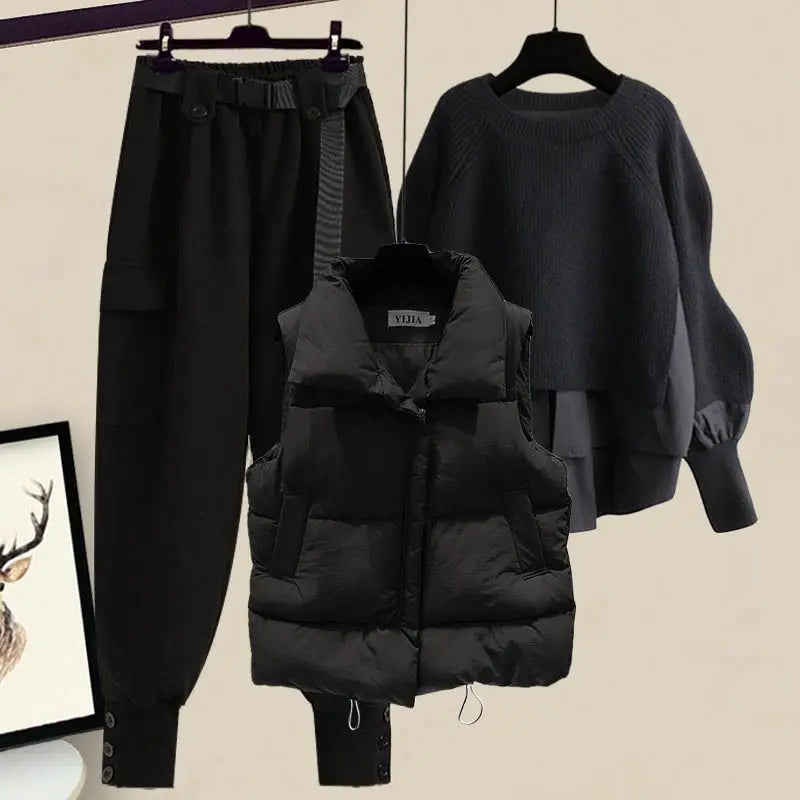 Women's Korean Winter New In Matching Set - Premium Set from Craftklart.store - Just $22.84! Shop now at Craftklart.store