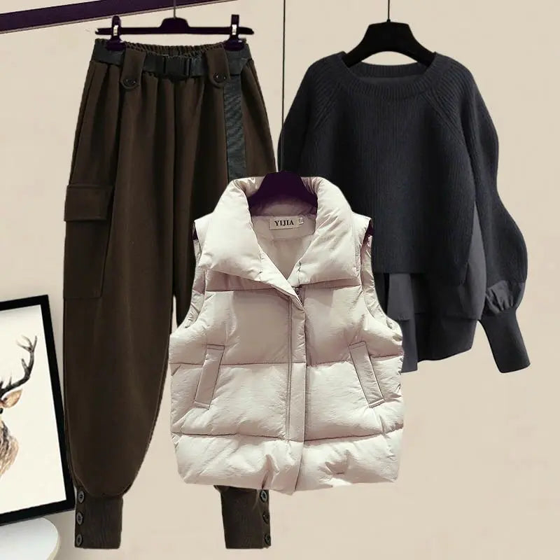 Women's Korean Winter New In Matching Set - Premium Set from Craftklart.store - Just $22.84! Shop now at Craftklart.store