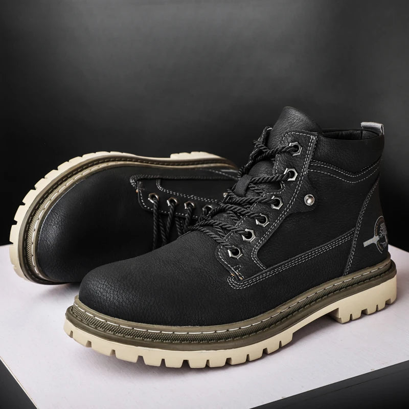 Urban Casual High-Top Men's Boots