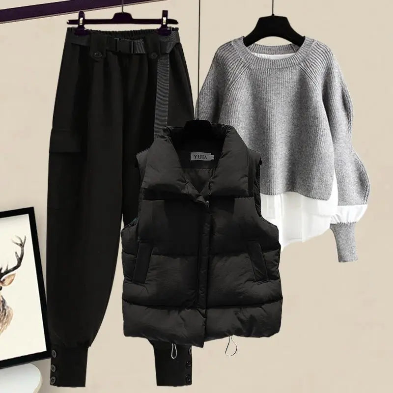 Women's Korean Winter New In Matching Set - Premium Set from Craftklart.store - Just $22.84! Shop now at Craftklart.store