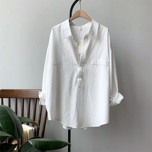 Women Korean Branded Stylish Loose Blouse - Premium shirt from Craftklart Dropship - Just $18.69! Shop now at Craftklart.store