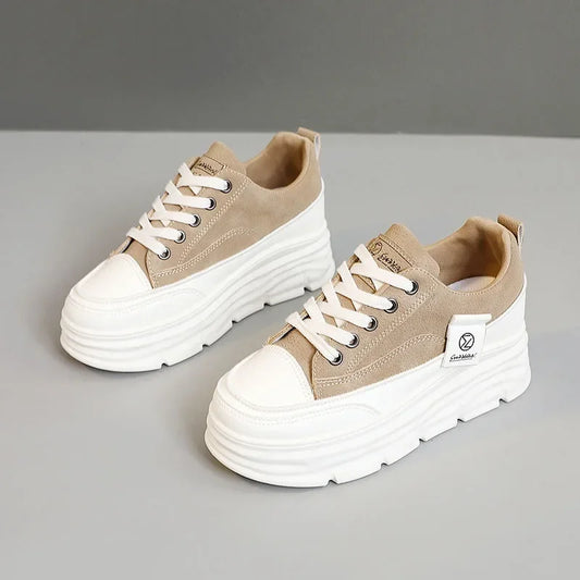 Women's Chunky Lace-up Soft-sole Casual Sneakers - Premium Shoes from Craftklart Dropship - Just $18! Shop now at Craftklart.store