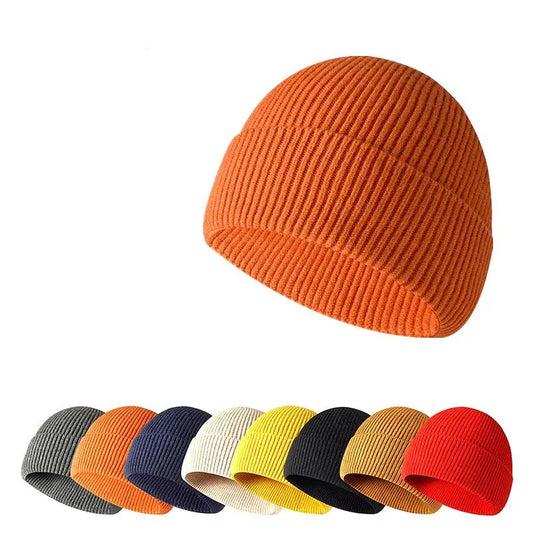 Integrated Seamless Knitted Beanie Hat