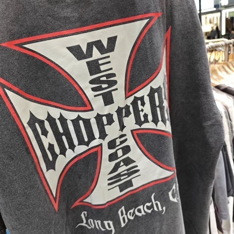 Men's West Coast Choppers casual cotton T-shirt, streetwear style, available in six colors, by Craftklart Dropship.