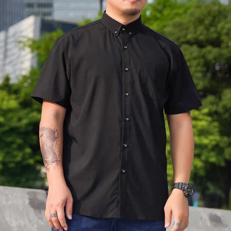 Men Shirt Short Sleeve Oversize Plus Size - Premium Shirt from Craftklart Dropship - Just $24.80! Shop now at Craftklart.store