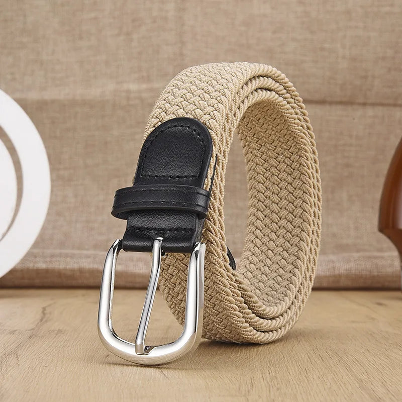 Men's Urban Casual Woven Elastic Belt