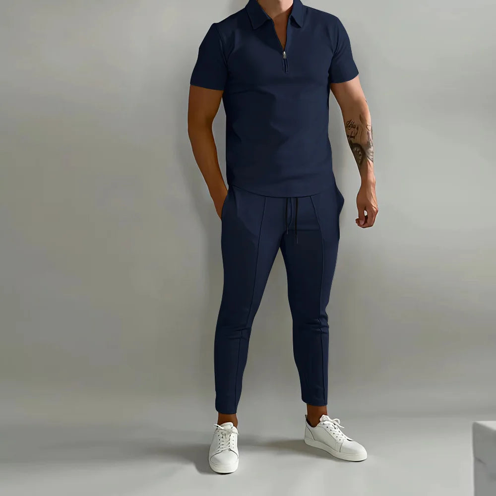 Men's Activewear Sports Short sleeve Set - Premium Activwear from Craftklart Dropship - Just $20.26! Shop now at Craftklart.store