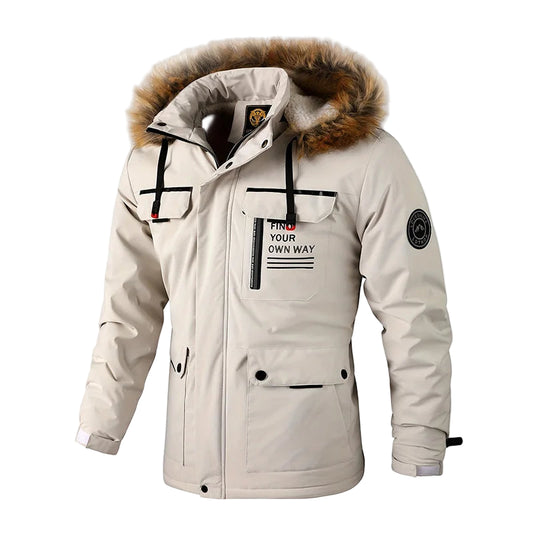 Men's Urban  Outwear Fleece Warm Removable Hooded Jacket - Craftklart.store