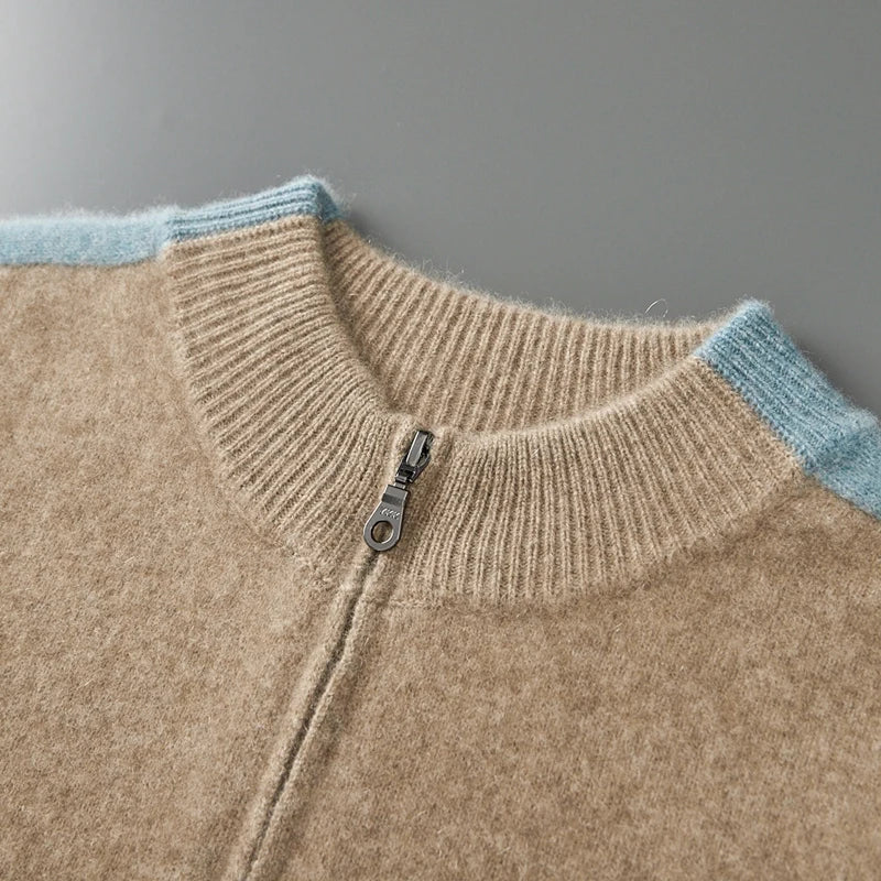 Men's Clothing: 100% Merino Wool Knitted Sweater - Craftklart.store