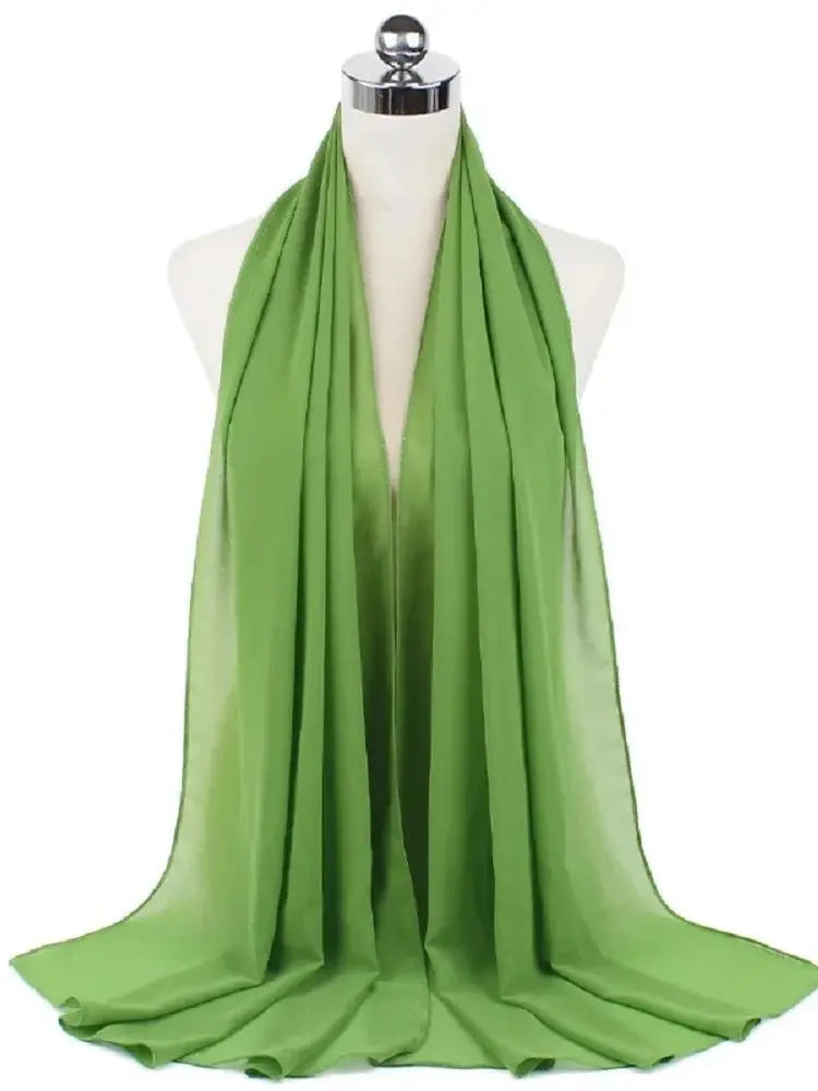 New Fashion Women Solid Chiffon Headscarf
