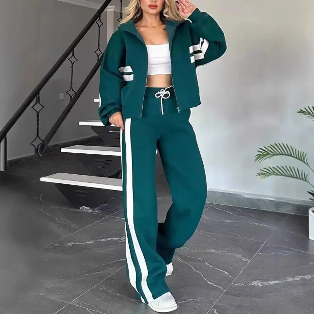 Urban Casual Y2k Tops Tracksuit Set