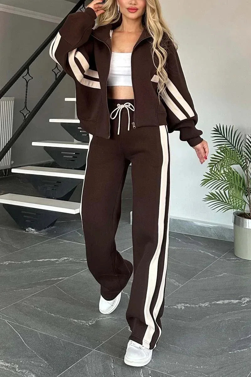 Urban Casual Y2k Tops Tracksuit Set