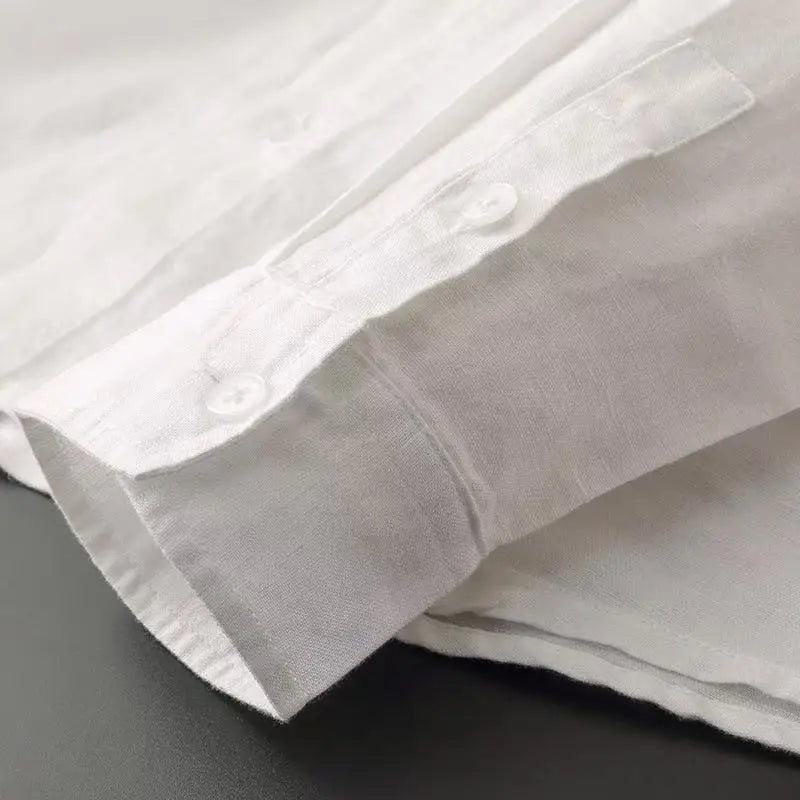 2025  Men's Hooded Linen Shirt - Premium Shirt & Tops from Craftklart Dropship - Just $20! Shop now at Craftklart.store