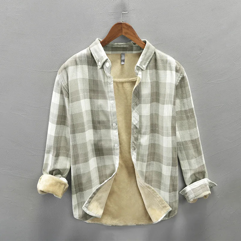 New Winter Shirt Men Plaid Shirts - Premium shirt from Craftklart Dropship - Just $34.88! Shop now at Craftklart.store